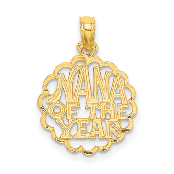 14K NANA OF THE YEAR  Charm