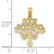 14K 100% SCORPIO Zodiac Charm