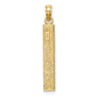 14k Six Inch Ruler Charm