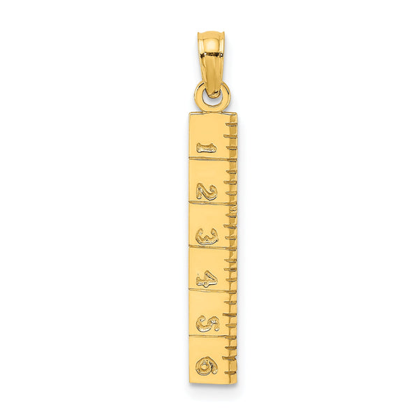 14k Six Inch Ruler Charm