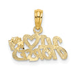 14K I HEART HORSES Charm
