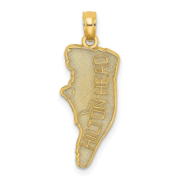 14k HILTON HEAD Map Charm
