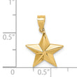 14K Polished Star Pendant