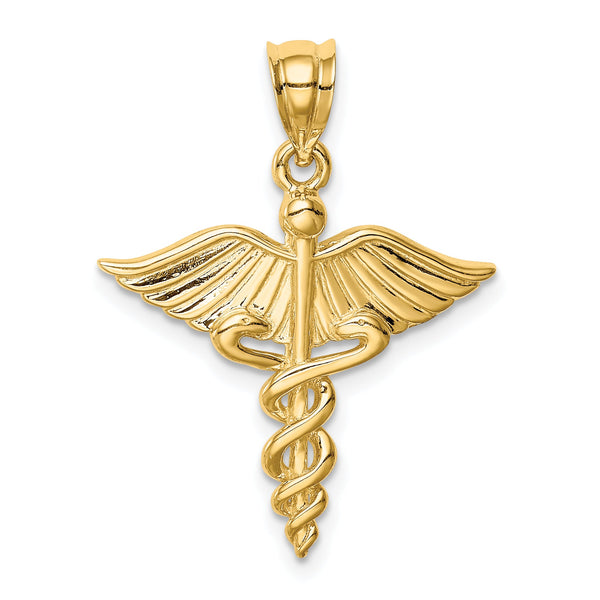 14K Polished 3-D Medical Pendant