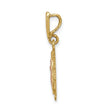 14K Two-tone Polished St. Mary Medal Pendant