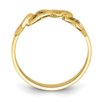 14K Polished Heart Ring