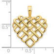 14k Fancy Heart Pendant