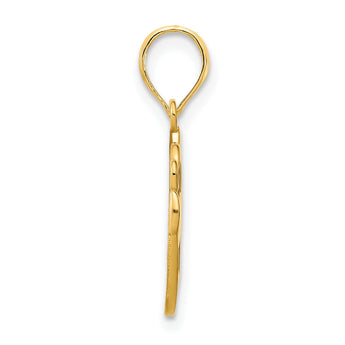 14k Fancy Claddagh Pendant