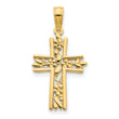 14ky Fancy Cross Pendant