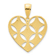 14ky Fancy Heart Pendant