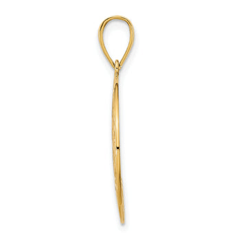 14k Fancy Filigree Disc Pendant