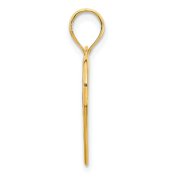 14ky Deer in a Heart Pendant