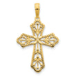 14ky Fancy Cross Pendant