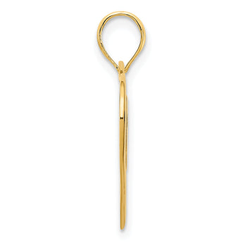 14ky Heart in a Heart Pendant