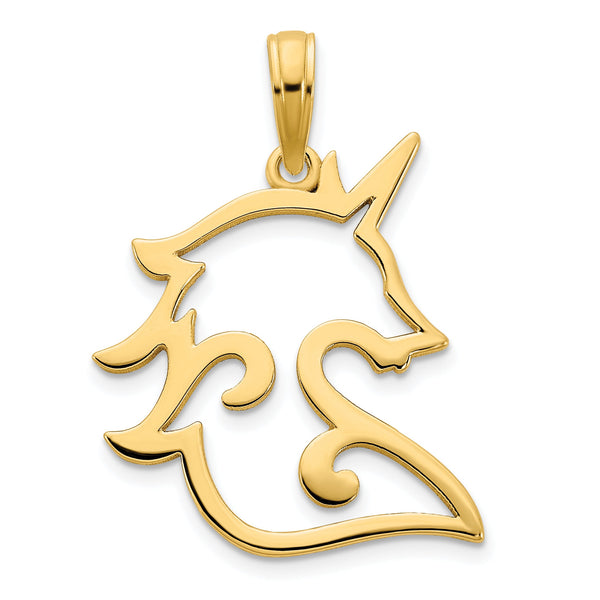 14k Unicorn Pendant