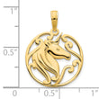 14k Unicorn Pendant