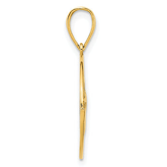 14k Claddagh Circle Pendant