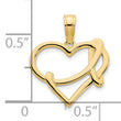 14k Fancy Heart Pendant