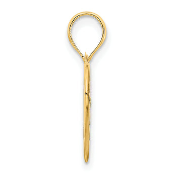 14k MOM Heart Pendant