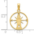 14k Lighthouse Charm