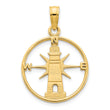 14k Lighthouse Charm