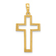 14k Polished Cross Pendant