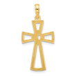 14k Polished Fancy Cross