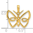 14k Polished Butterfly Pendant