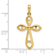 14k Fancy Cross Charm