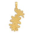14k Polished Floral Pendant