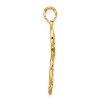 14k Fancy Cross Charm