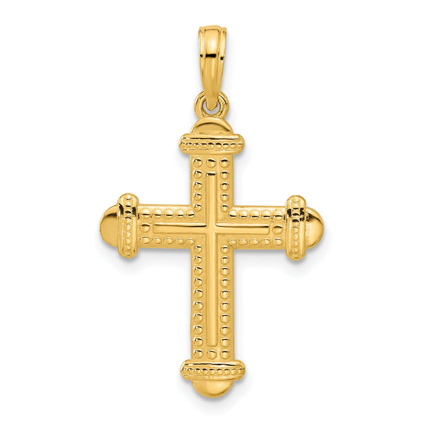 14k Fancy Cross Charm