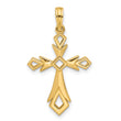14k Fancy Cross Charm