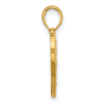 14k Fancy Heart Charm