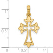14KY Fancy Cross Charm