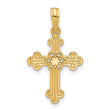 14KY Fancy Cross Charm