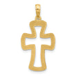 14k Fancy Cross Charm