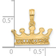 14K Polished PRINCESS Crown Charm