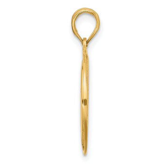 14K Polished Moon and Stars Charm