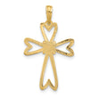 14KY Fancy Cross Charm