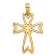 14KY Fancy Cross Charm