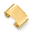 14K 37mm Polished Cuff Bangle - Birthstone Company