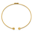 14K Polished Heart Flexible Bangle 7 in - Birthstone Company