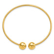 14K Polished Flexible Bangle 6.5 in - Birthstone Company