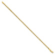 14K 7 inch 2.5mm Semi Solid Diamond-cut Rope with Lobster Clasp Chain - Birthstone Company