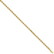 14K 7 inch 4mm Semi Solid Diamond-cut Rope with Lobster Clasp Chain