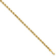 14K 7 inch 5.5mm Semi Solid Diamond-cut Rope with Lobster Clasp Chain