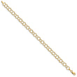 14k Solid Triple Link Charm Bracelet
