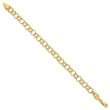 14k Solid Triple Link Charm Bracelet