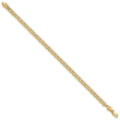 14k 7in 3.75mm Solid Double Link Charm Bracelet